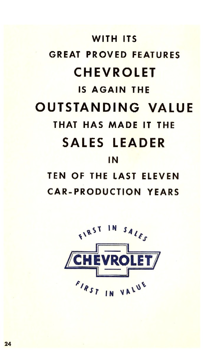 1946 Chevrolet First In Value Booklet Page 23